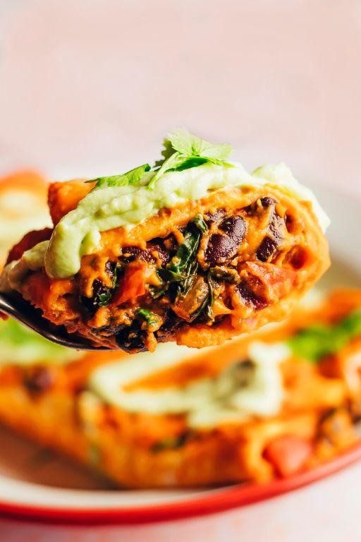 Pumpkin and Black Bean Enchiladas