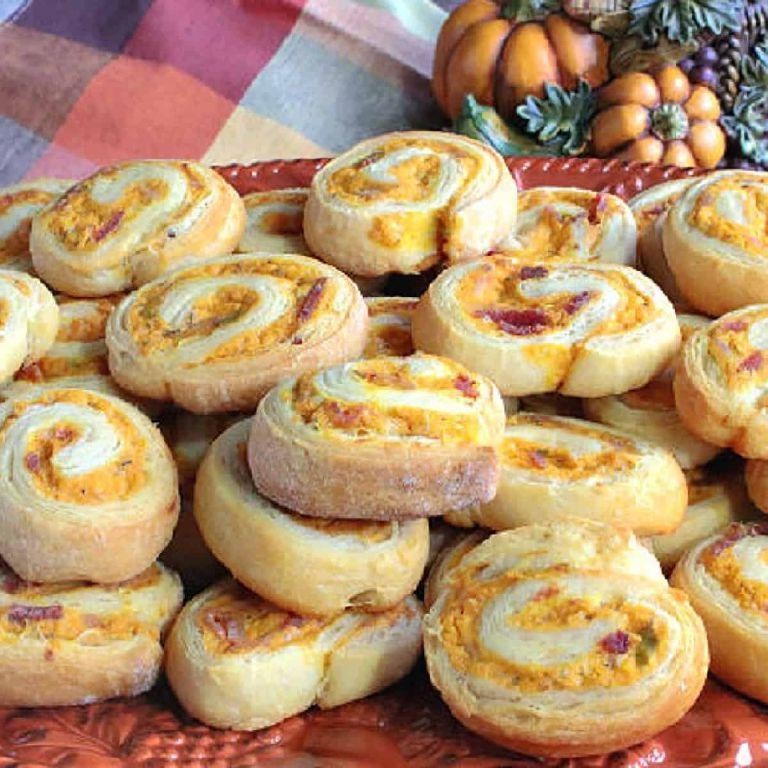 Pumpkin and Sage Puff Pastry Swirls