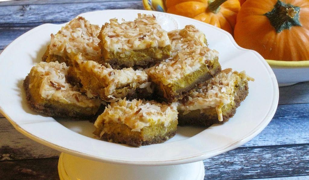 Pumpkin-Coconut Layered Squares