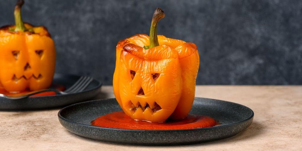 Pumpkin-Stuffed Bell Peppers
