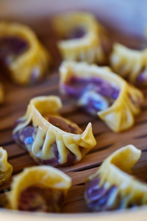 Purple Sweet Potato Dumplings