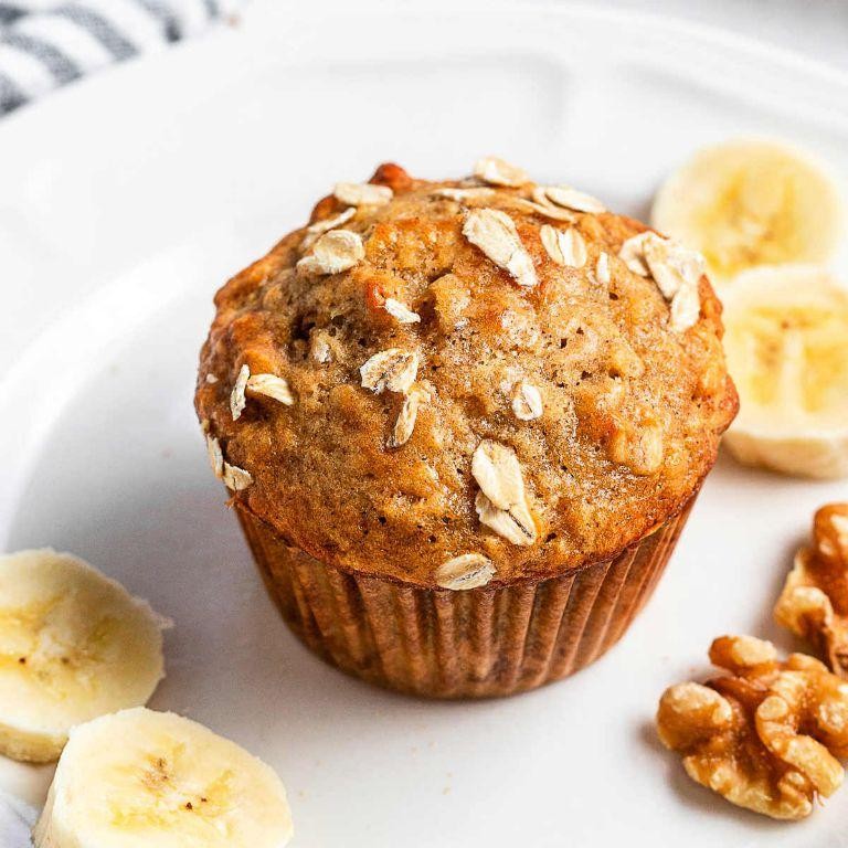 Quick Banana Oatmeal Muffins