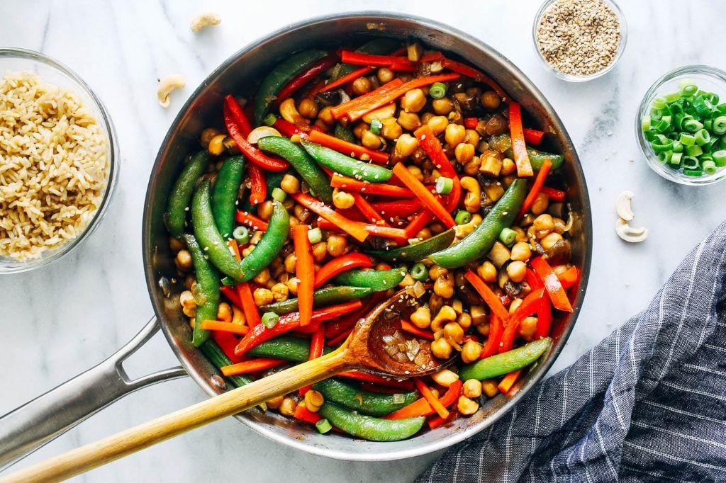 Quick Chickpea Stir-Fry