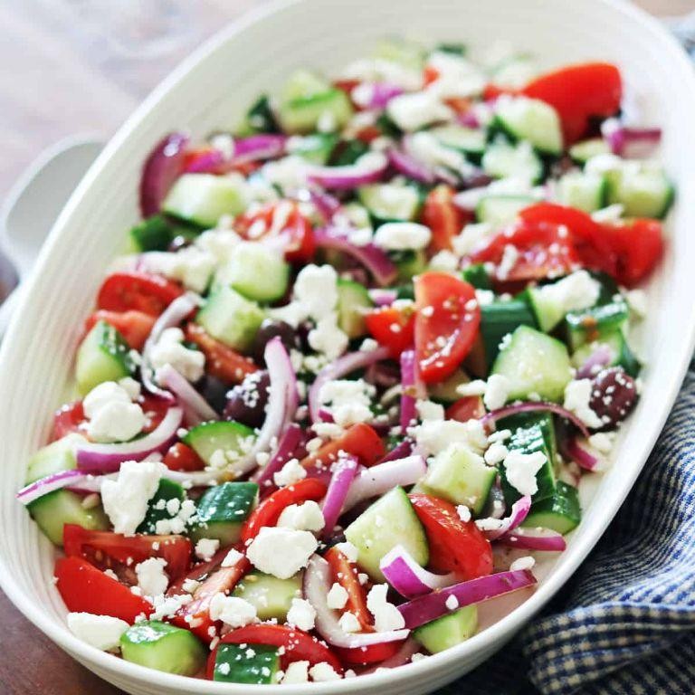 Quick Greek Salad with Feta