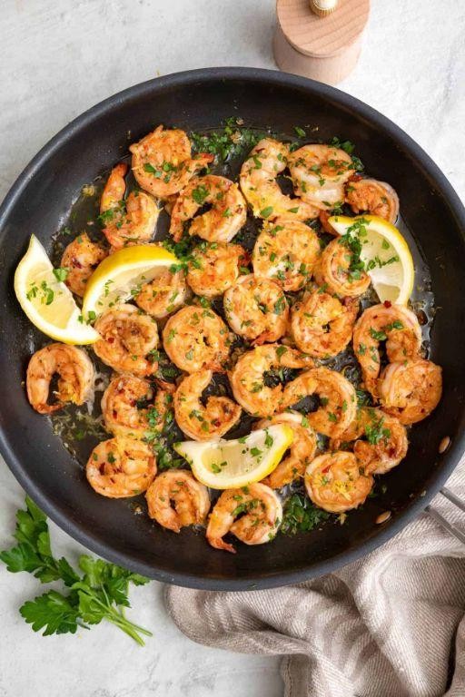 Quick Lemon Garlic Shrimp
