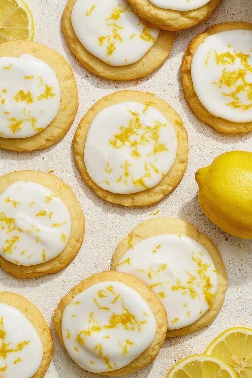 Quick Lemon Glazed Sugar Cookies