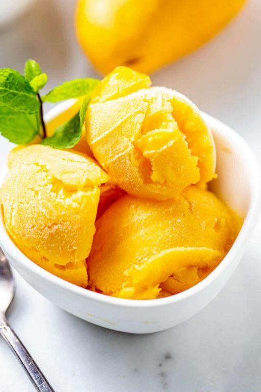 Quick Mango Sorbet