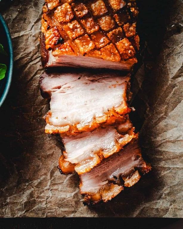 Quick Pork Belly with Crispy Skin