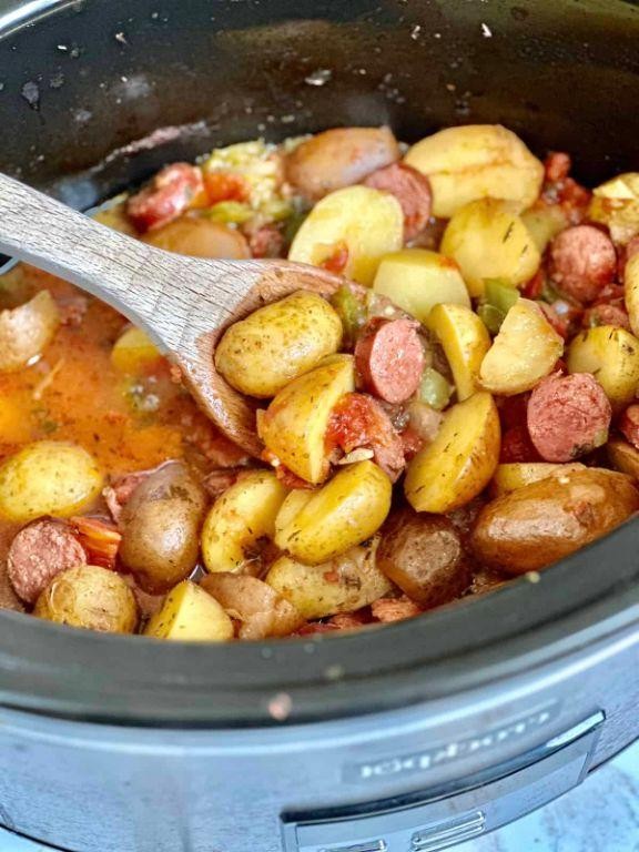 Quick Sausage and Potato Dump Casserole
