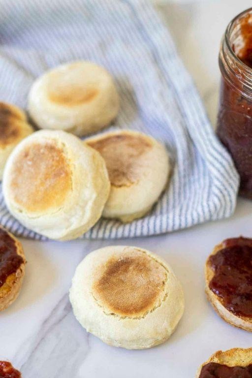 Quick Sourdough Discard English Muffins