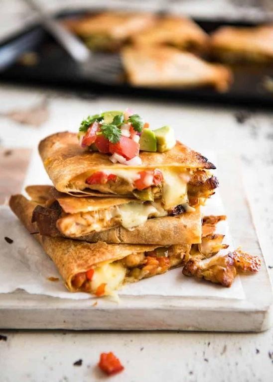 Quick and Easy Baked Quesadillas