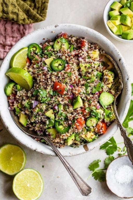 Quinoa Salad with Avocado and Lime
