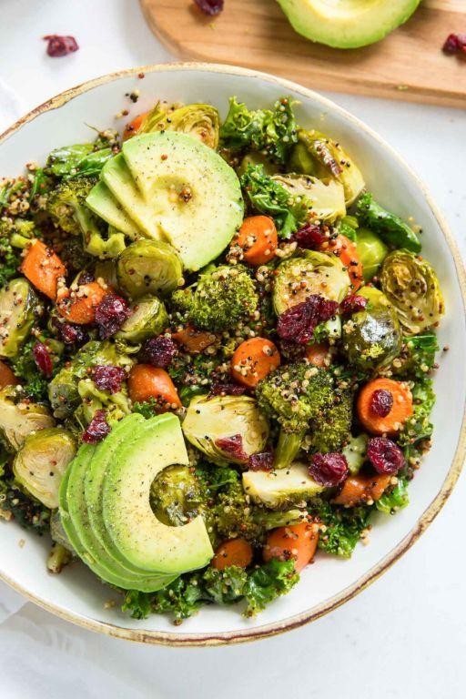 Quinoa Salad with Roasted Veggies and Cranberries