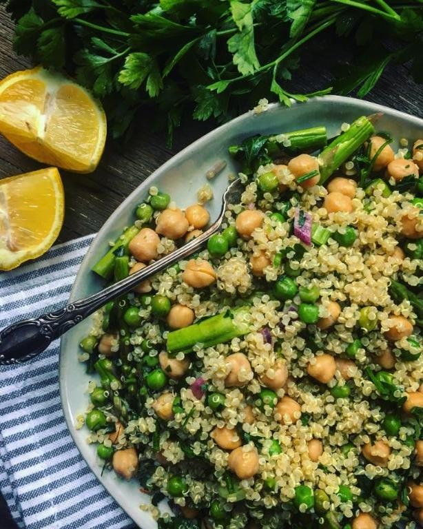 Quinoa and Asparagus Pilaf