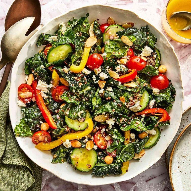 Quinoa and Kale Salad with Lemon Vinaigrette