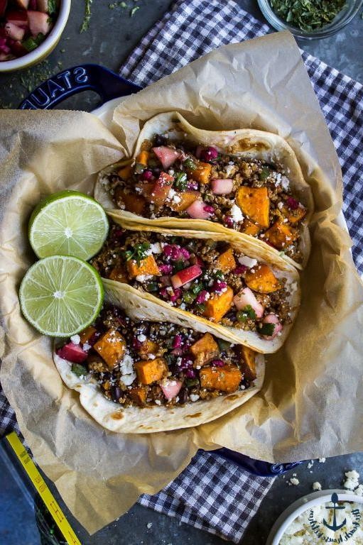 Quinoa and Sweet Potato Tacos