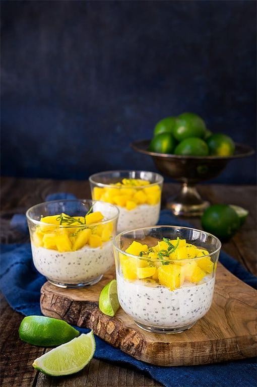 Radiant Coconut Lime Chia Pudding