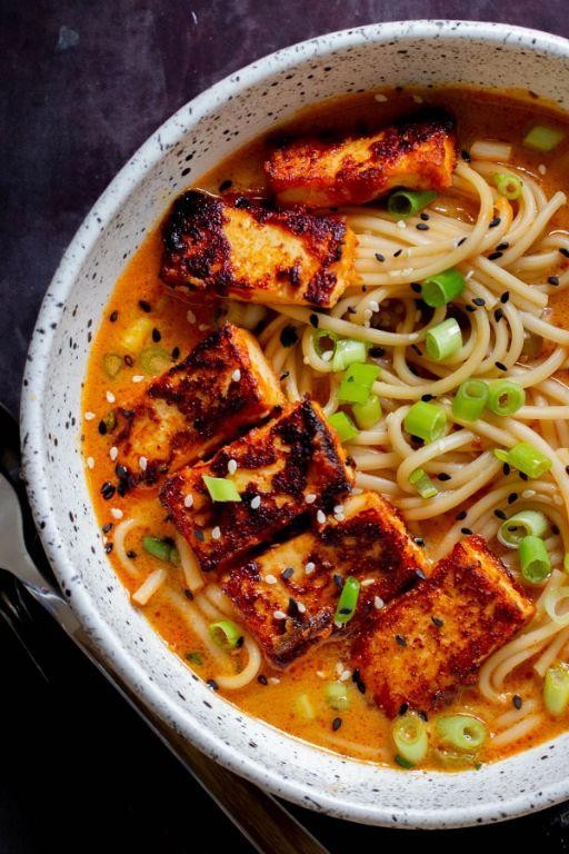 Ramen Noodles with Spicy Peanut Sauce