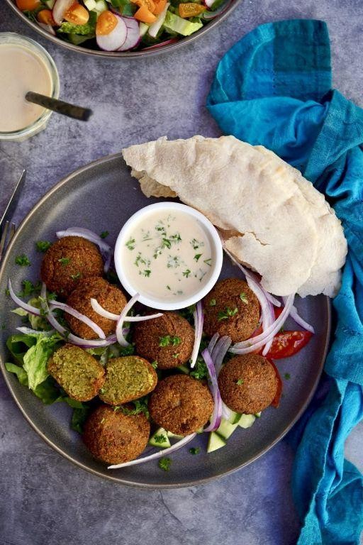 Rapid Falafel with Tahini Sauce