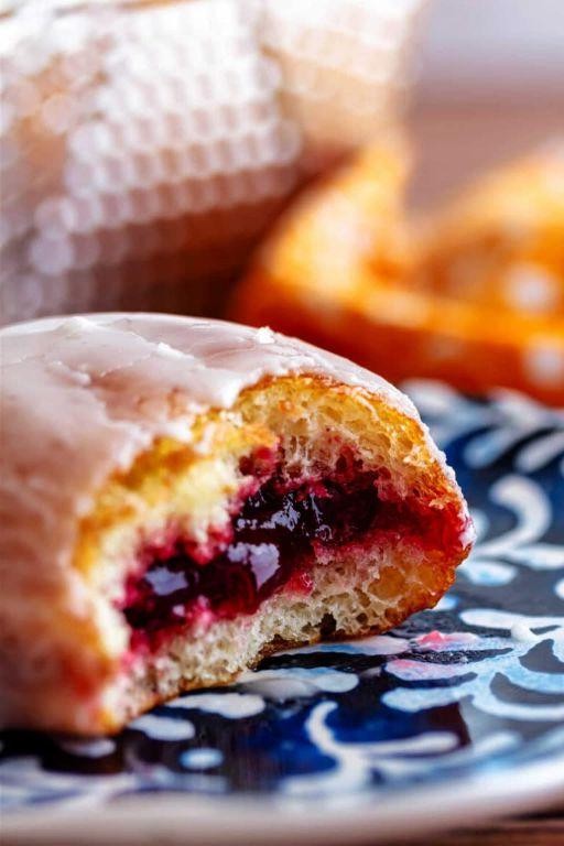 Raspberry Filled Mini Donuts