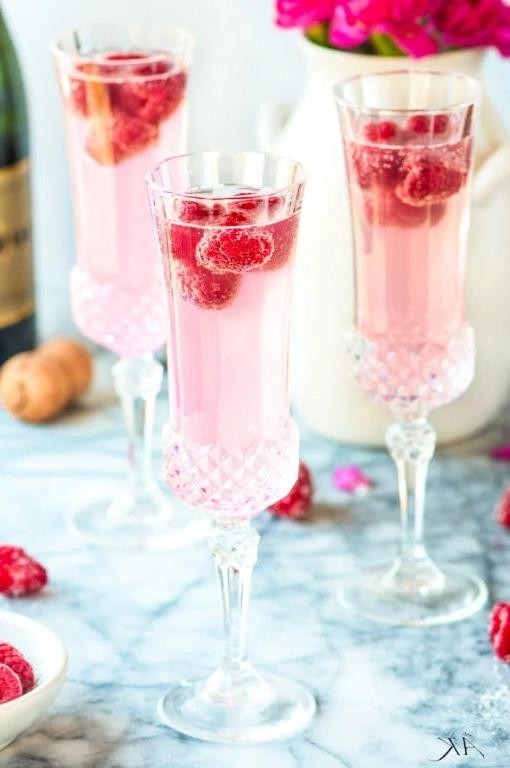 Raspberry Lemonade Mimosa