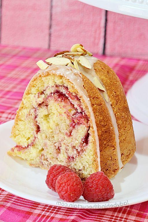 Raspberry Swirl Bundt Cake