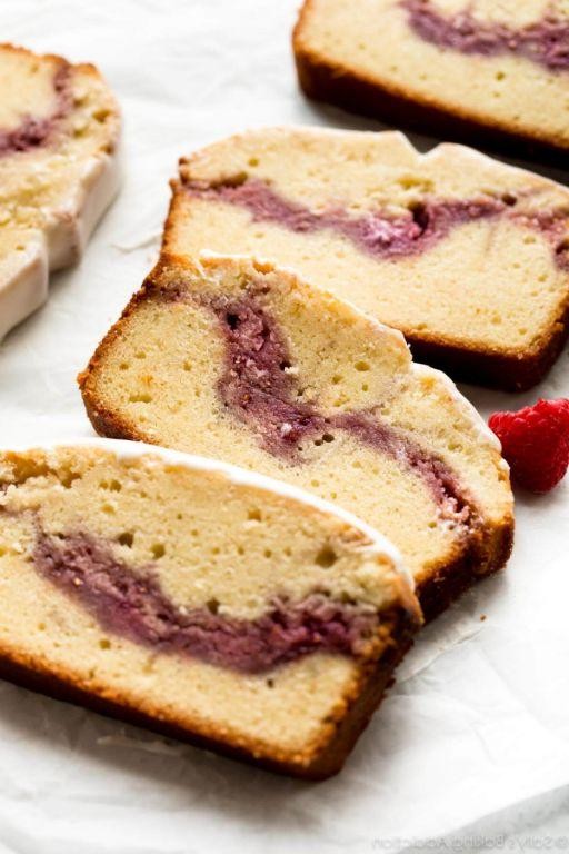 Raspberry Swirl Vegan Pound Cake