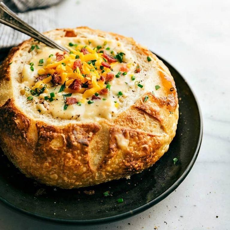Red Bliss Potato Soup with Chives