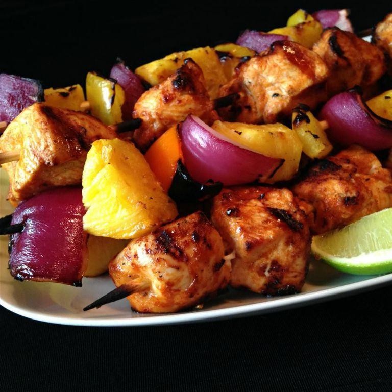 Red Hot Pepper and Lime Chicken Skewers