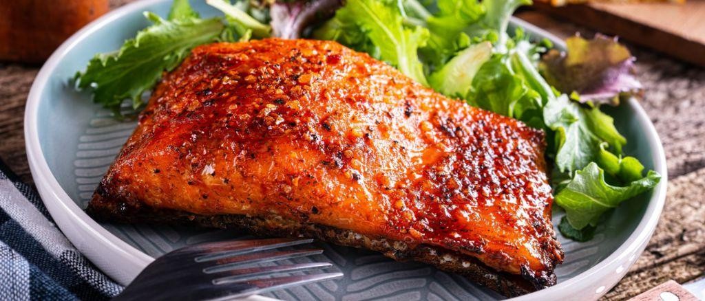 Red Hot Pepper and Mango Glazed Salmon