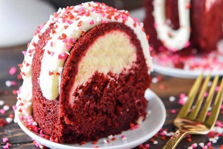 Red Velvet Bundt Cake with Cream Cheese Frosting