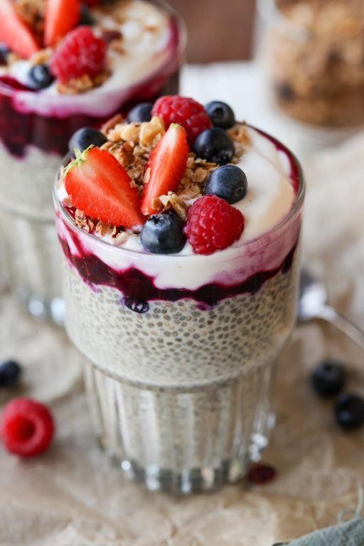 Refreshing Berry Chia Seed Pudding