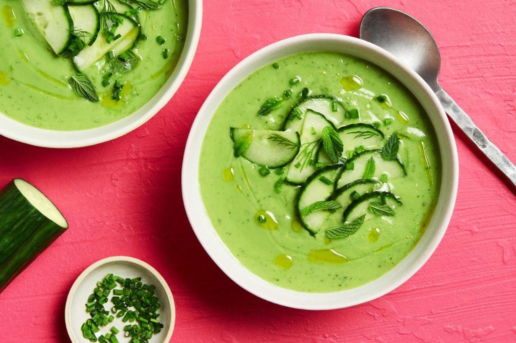 Refreshing Cucumber and Avocado Cold Soup