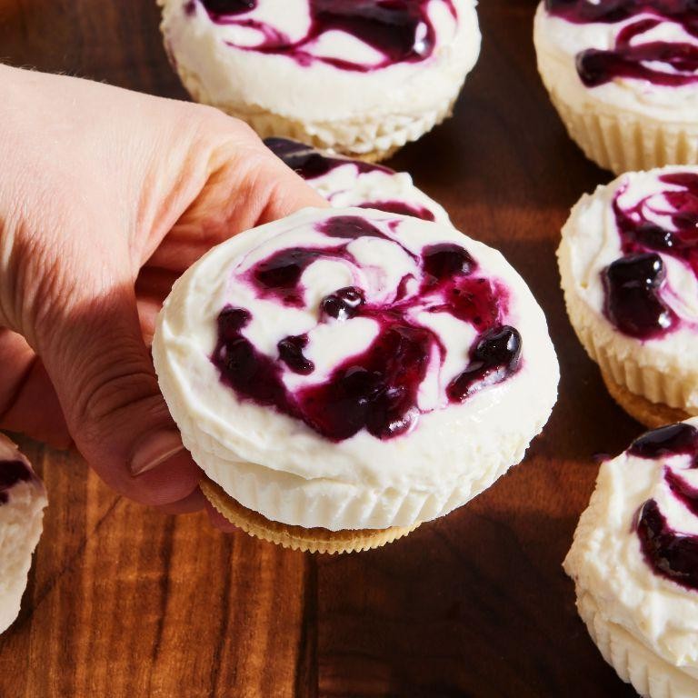 Refreshing Lemon Blueberry Cheesecake Cupcakes