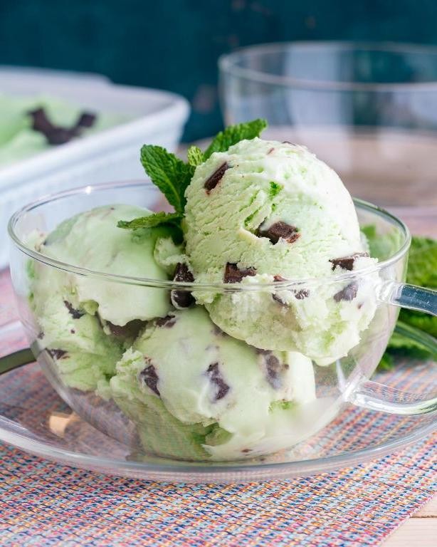 Refreshing Mint Chocolate Chip Ice Cream