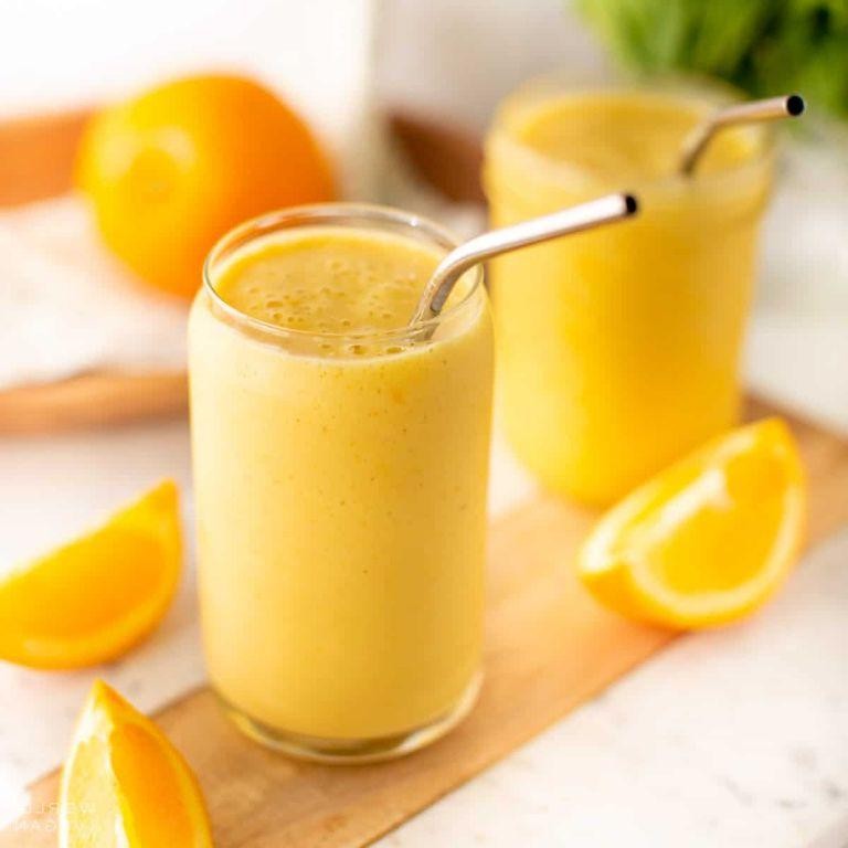 Refreshing Orange Pulp Smoothie