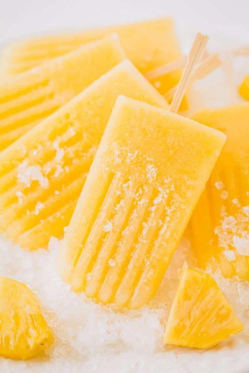 Refreshing Pineapple Crushed Popsicles