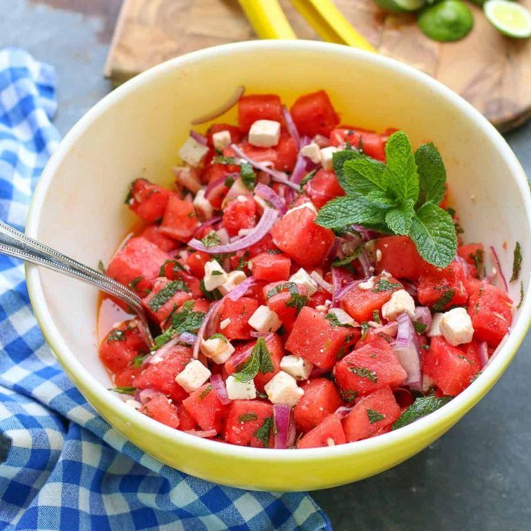Refreshing Watermelon Feta Mint Salad