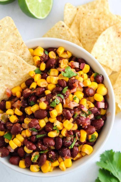 Refried Black Bean and Corn Salsa