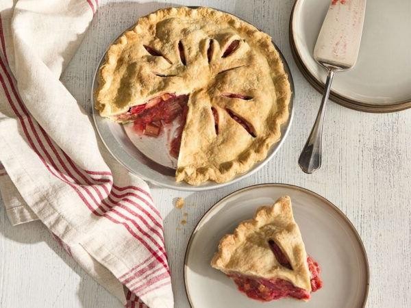 Rhubarb Maple Syrup Pie