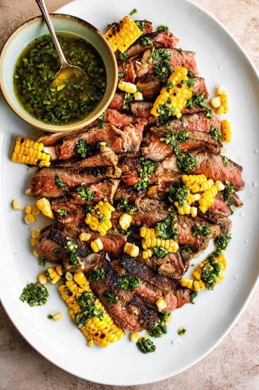 Ribeye Steak with Chimichurri Sauce