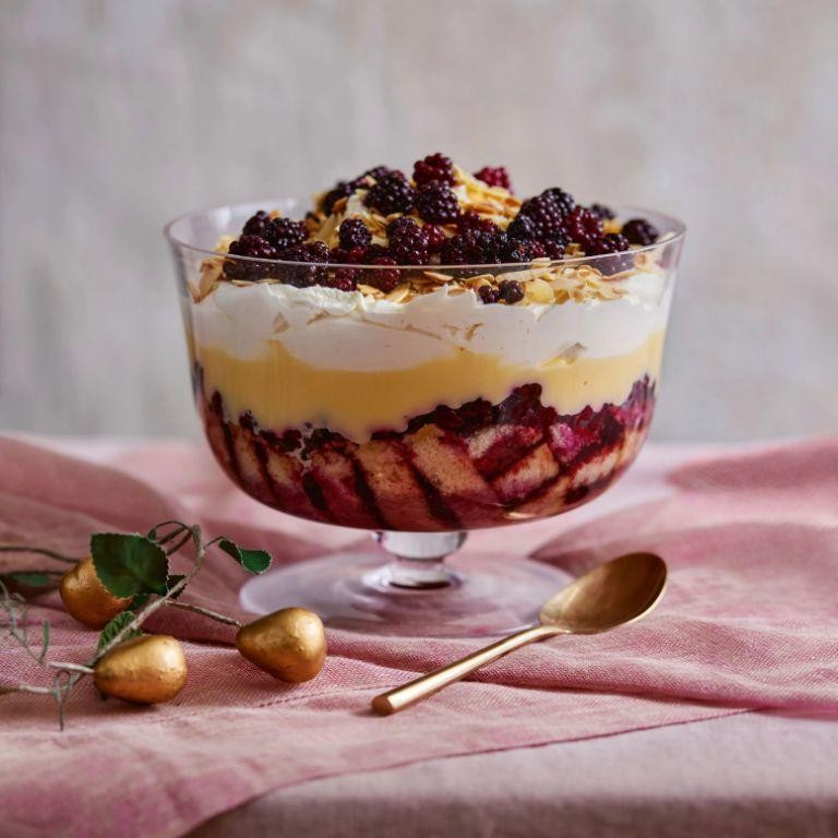 Rich Blackberry Trifle