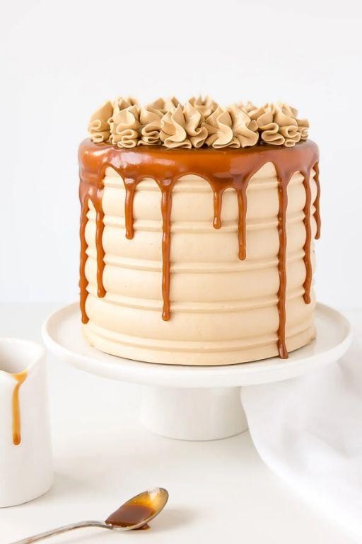 Rich Caramel Rosette Swirls