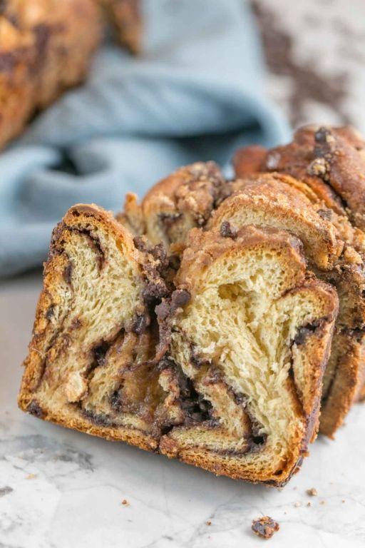 Rich Chocolate Babka with Streusel Topping