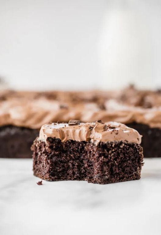 Rich Chocolate Sheet Cake with Espresso Infusion