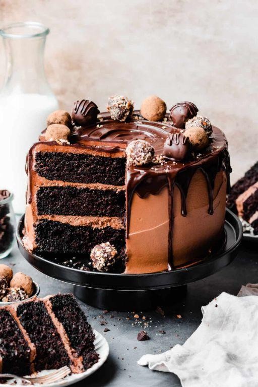 Rich Chocolate Truffle Cake