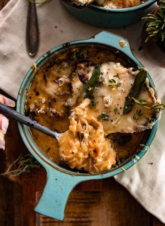Rich French Onion Soup with a Twist