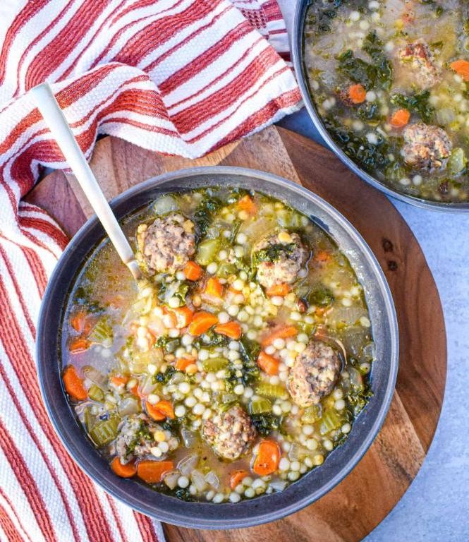Rich Italian Wedding Soup Jar