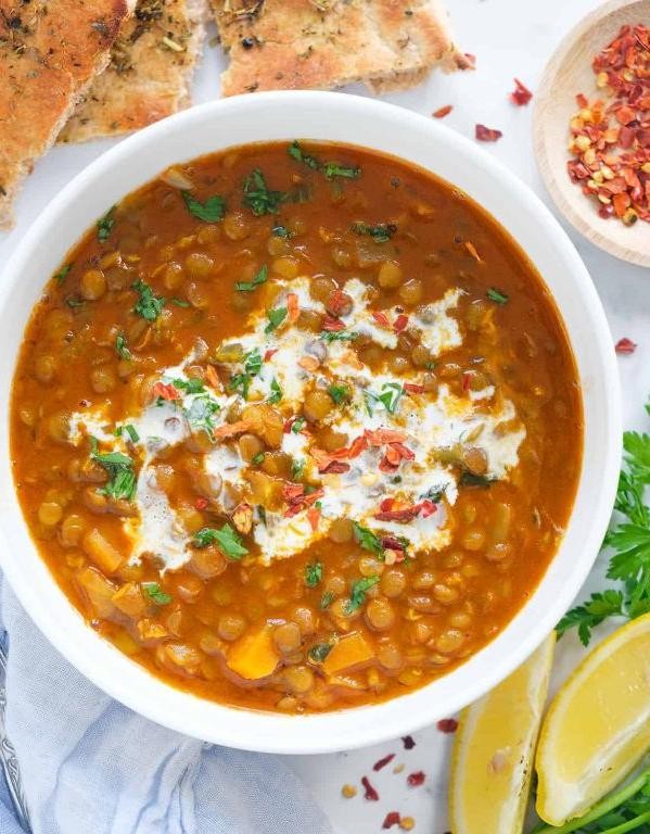 Rich Lentil Soup with Spices