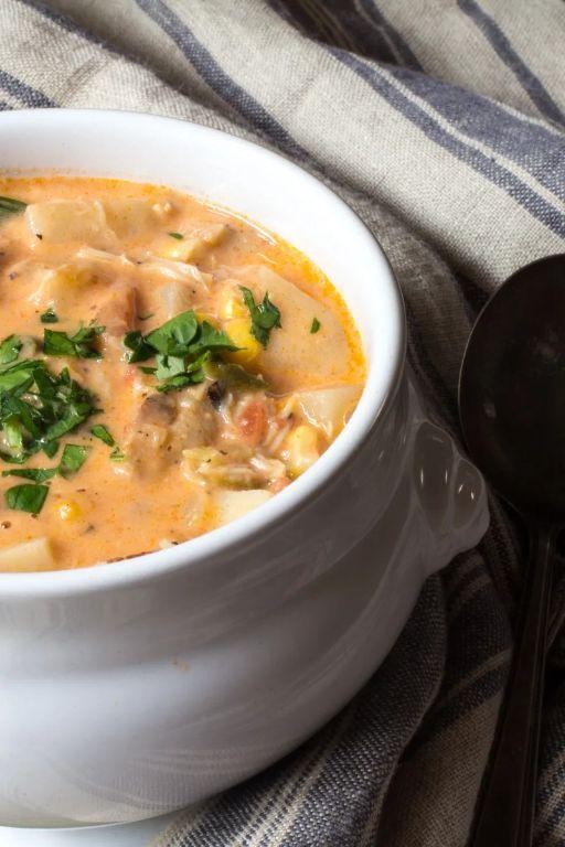 Rich Lobster and Crab Chowder